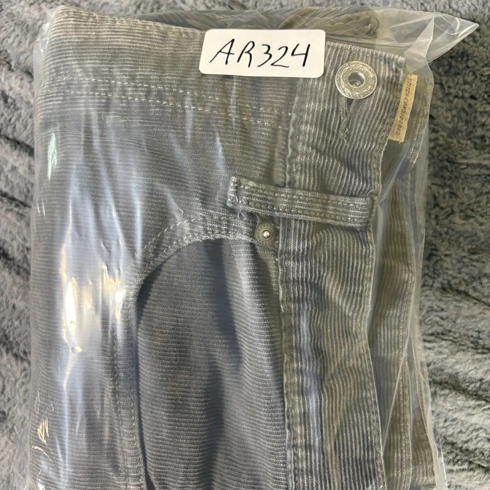 J.Crew 770 Straight Fit Corduroy Pants Mens 32x34 Charcoal Gray Cotton Stretch